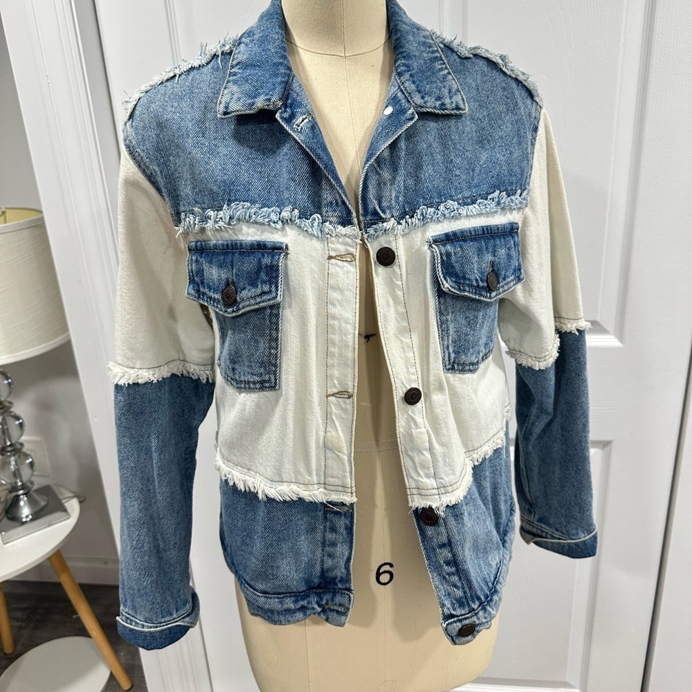 Denim Patchwork Jean Jacket